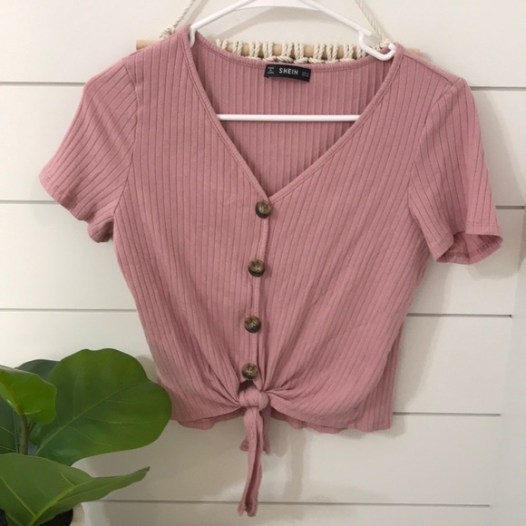 cute tie pink tee - Picture 1 of 4
